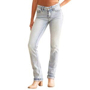 Buckle Black Womens 28x30 Fit No. 53 Straight Stretch Cuffed Jean CN